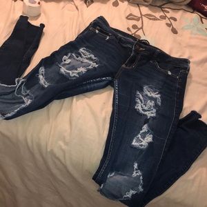 Hollister dark blue jeans